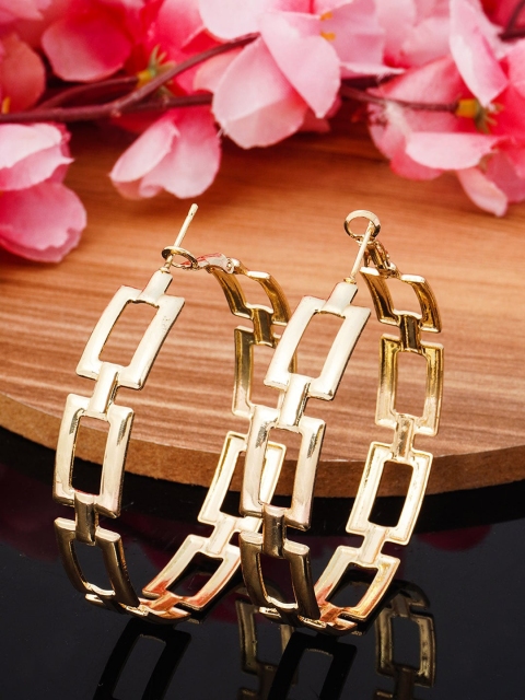 

Emmie Gold-Toned Circular Hoop Earrings