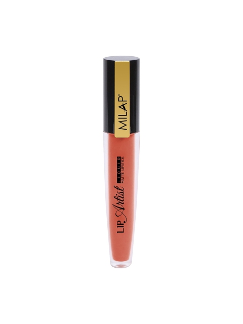 

MILAP Lip Artist Liquid Matte Lipstick-Crme D'Nude-4.2 ML, Camel brown