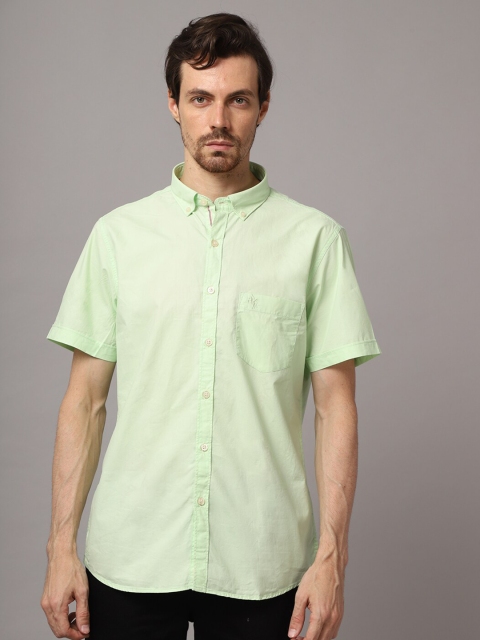 

Cantabil Men Green Casual Shirt