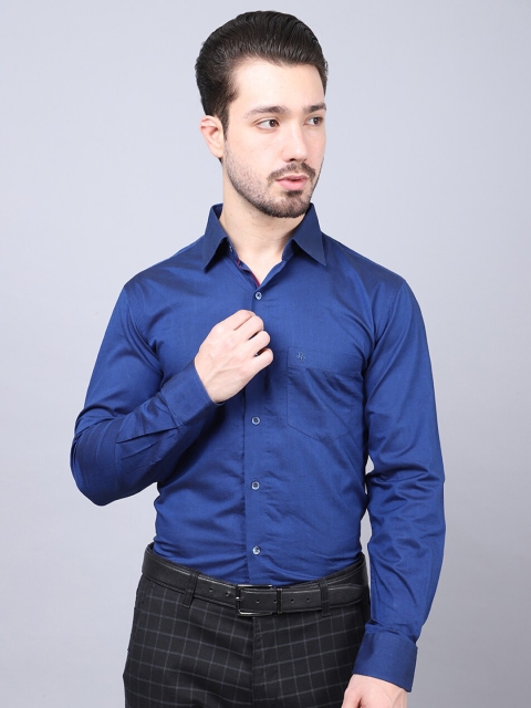 

Cantabil Men Blue Casual Shirt