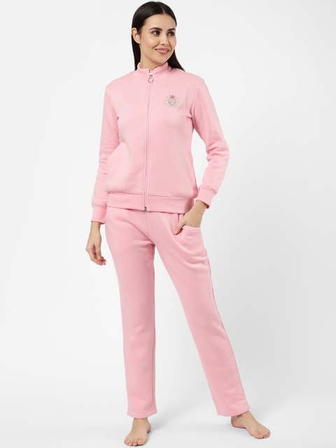 

Sweet Dreams Women Pink Solid Tracksuits