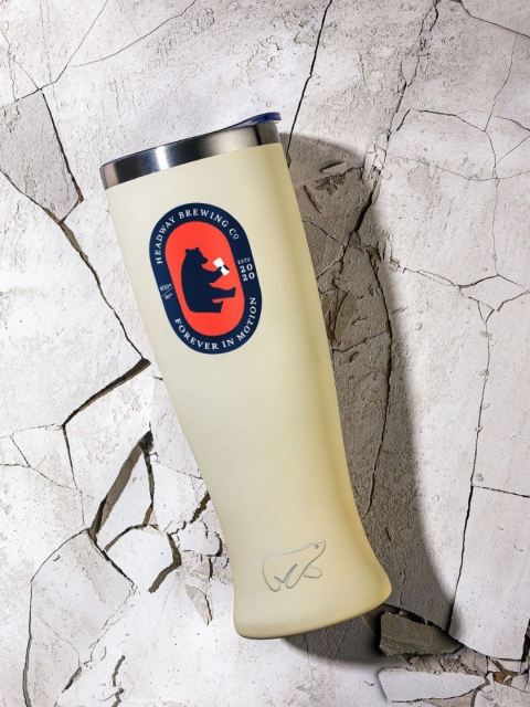 

Headway White & Red Brew Stainless Steel Insulated Mug 600 ml