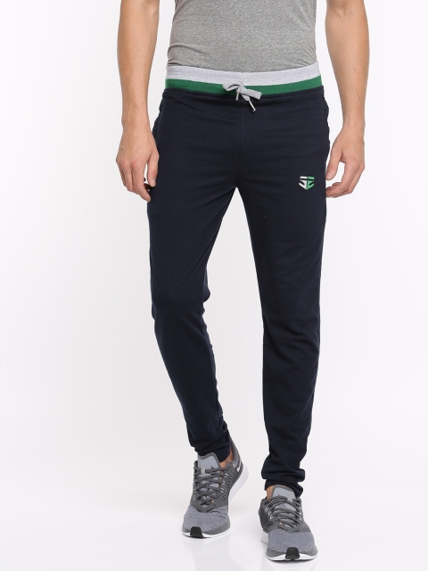 

FIFTY TWO Men Navy Solid Track Pants, Navy blue