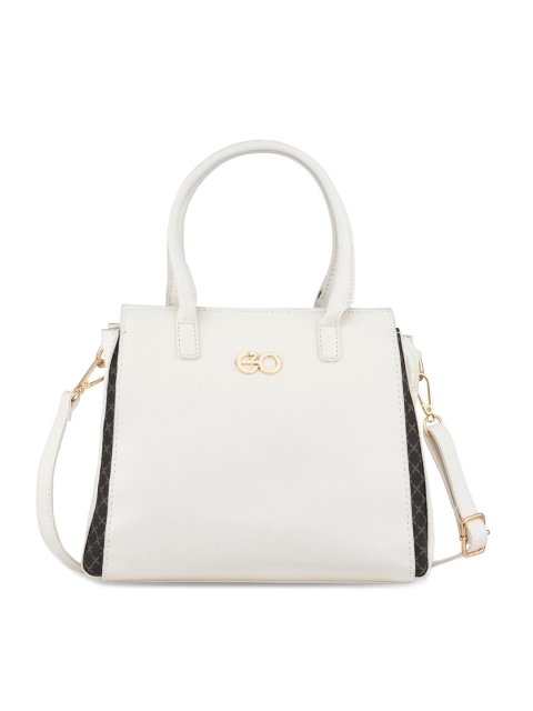 

E2O White PU Structured Handheld Bag