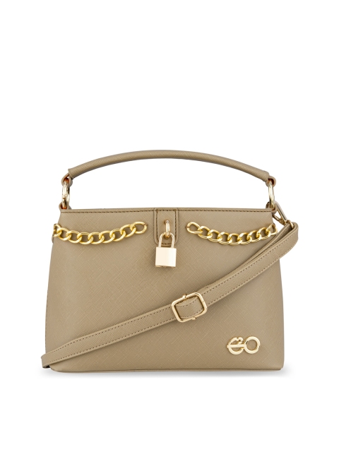 

E2O Khaki PU Structured Handheld Bag