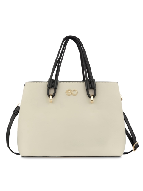 

E2O Women Grey PU Shopper Handheld Bag