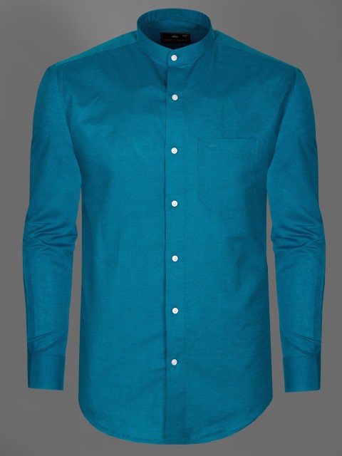 

FRENCH CROWN Men Blue Standard Formal Shirt