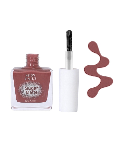 

MISS NAILS Women Brown Matte Nail Polish