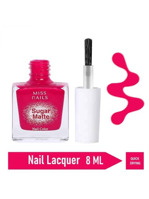 

MISS NAILS Pink Sugar Matte Collection Toxic Free Nails Polish SM39