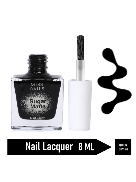 

MISS NAILS Black Matte Nail Polish