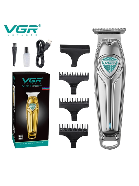 

VGR Men V-911 Stainless Steel Professional 3 Length Settings Hair Trimmer - Silver