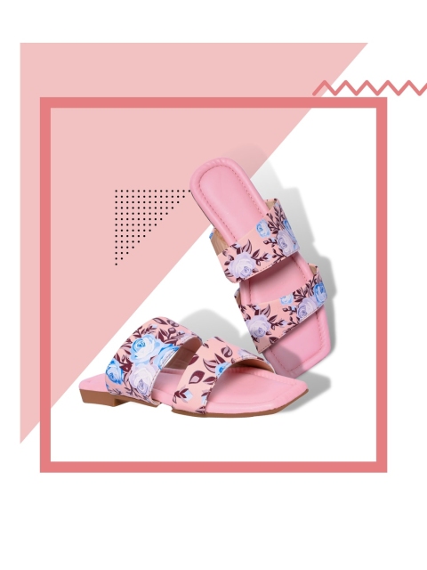 

PERY PAO Women Pink Printed Flats