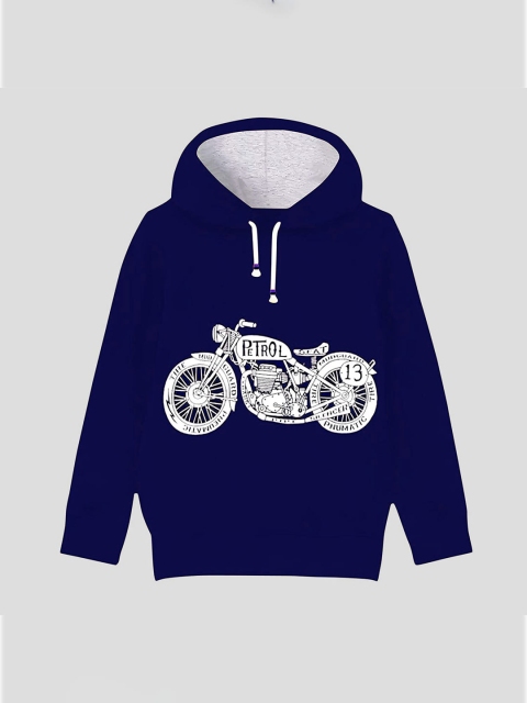 

KUCHIPOO Boys Navy Blue Printed Sweatshirt