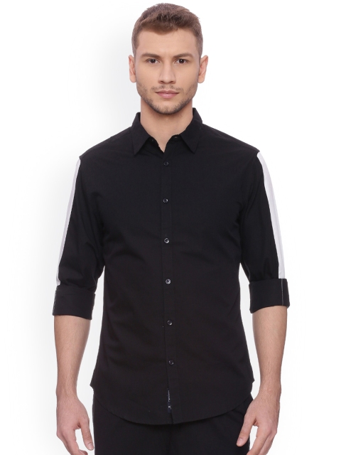 

Blue Saint Men Black Smart Fit Solid Casual Shirt