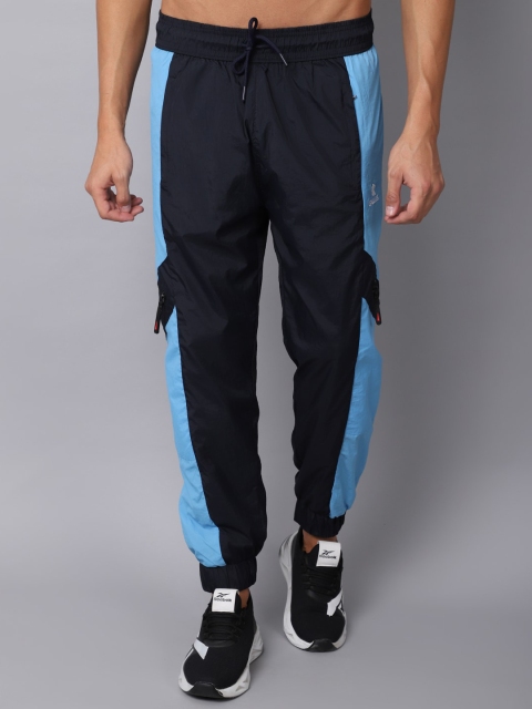

Gallus Men Black & Blue Colorblocked Joggers