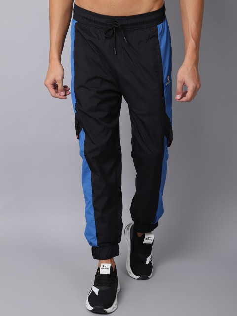 

Gallus Men Black & Blue Colourblocked Joggers