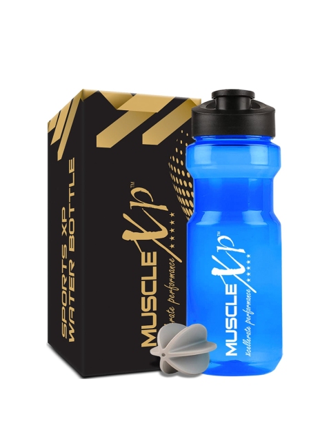 

MUSCLEXP Blue & Black Leakproof Sipper Sports Water Bottle 700 ml