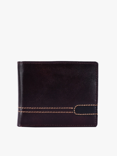 

BuckleUp Men Brown Leather Two Fold Wallet