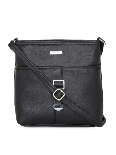 

ESBEDA Black Solid Sling Bag