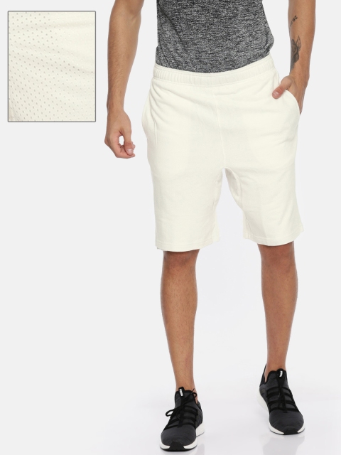 

ADIDAS Men Off-White Win Stay Solid Reversible Sports Shorts