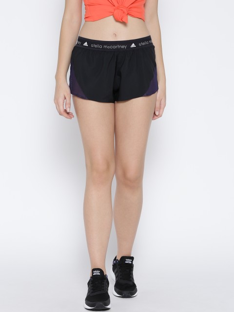 

Stella McCartney by ADIDAS Women Black ADZ Solid Running Shorts