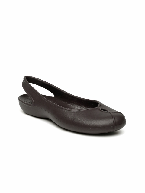 

Crocs Women Brown Solid Olivia II Flat W Ballerinas