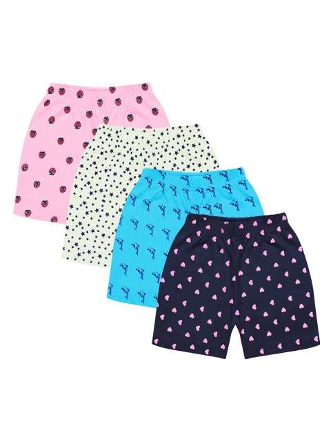 

MIST N FOGG Kids Pack of 4 Pink Printed Shorts