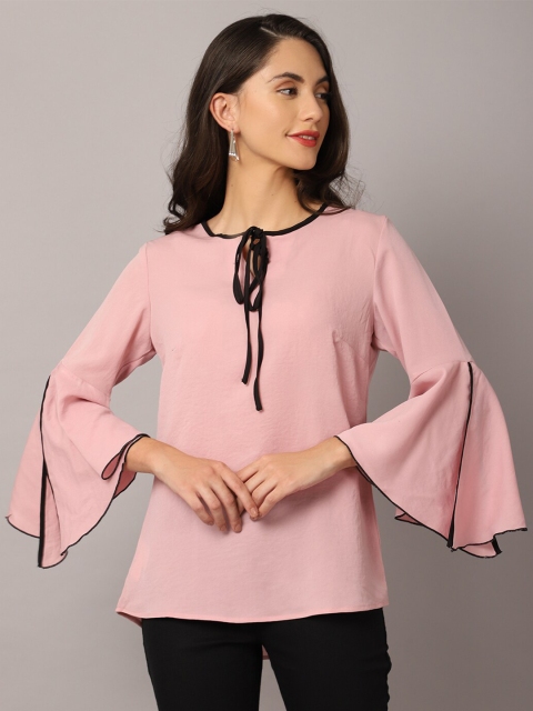 

Crozo By Cantabil women Pink & Black Tunic