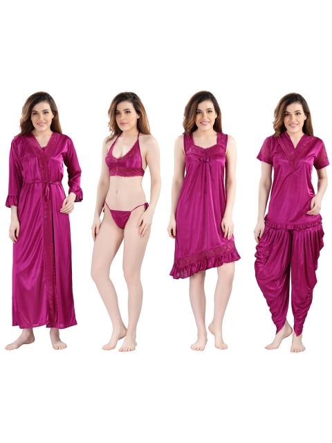 

Romaisa Magenta Maxi Nightdress