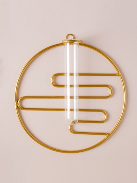 

Nestasia Gold-Toned & Transparent Wall Hanging Planter