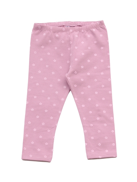 

Lil Lollipop Girls Mauve Printed Cotton Leggings