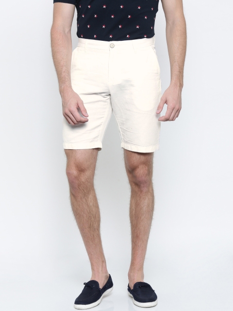 

U.S. Polo Assn. Men White Solid Regular Fit Regular Shorts