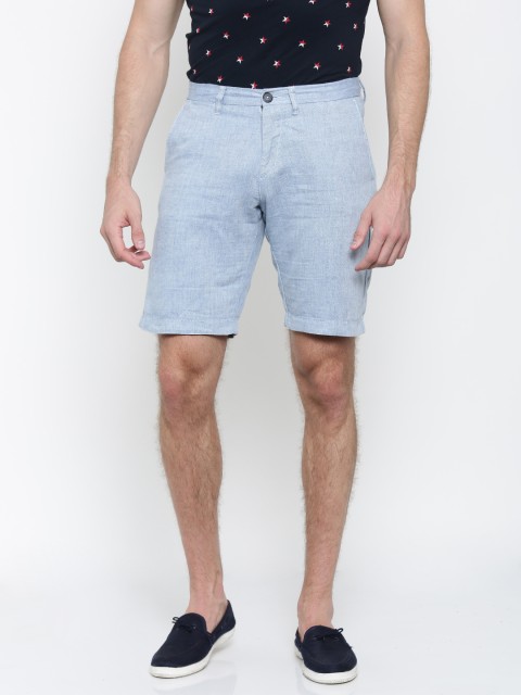 

U.S. Polo Assn. Men Blue Solid Regular Fit Regular Shorts