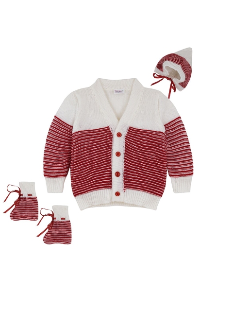 

Little Angels Unisex Kids Red & White Colourblocked