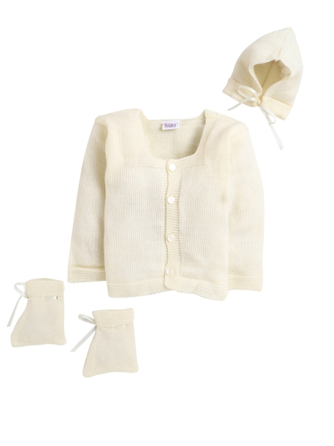 

Little Angels Unisex Kids Cream-Coloured Sweater