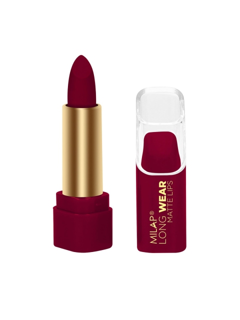 

MILAP Women Long Wear Matte Lipstick - Cherry Bomb, 4.2gm, Maroon