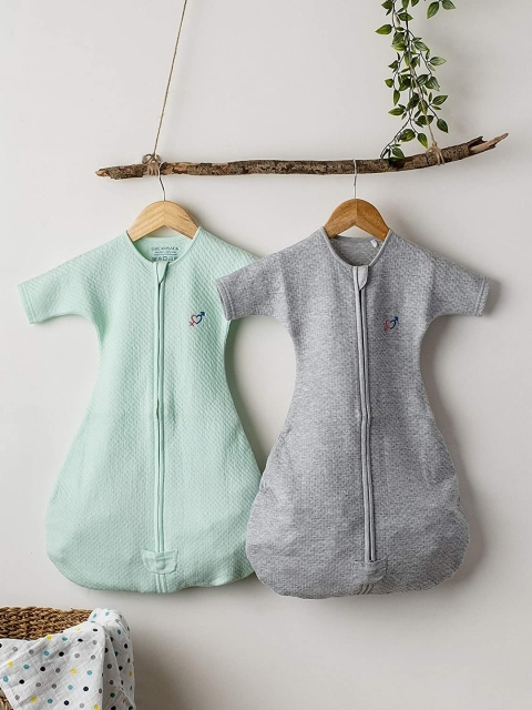 

haus & kinder Infant Sea Green Solid Baby Sleeping Bag