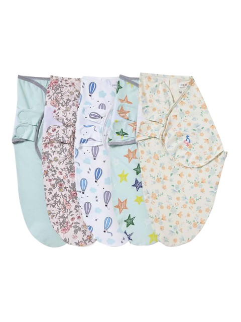 

haus & kinder Infant Dreamsack Cotton Snug Swaddle, Blue