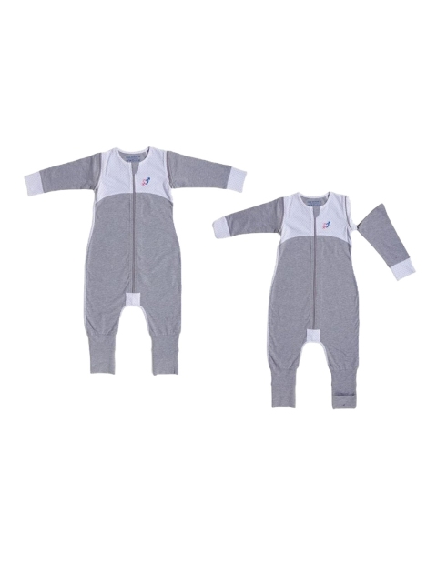 

haus & kinder Unisex Kids Dreamsack Cotton Sleep Bodysuit for Baby, 9+ Months - Grey