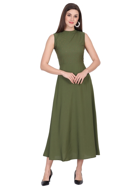 

NOBEY Green women Crepe Formal Maxi Dress