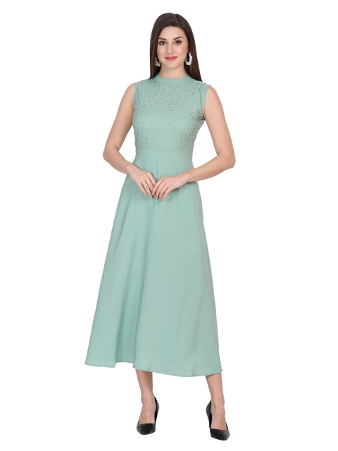 

NOBEY Green women Crepe Formal Maxi Dress