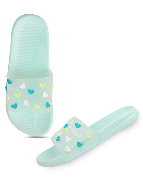 

Try Me Women Blue & Green Printed Sliders
