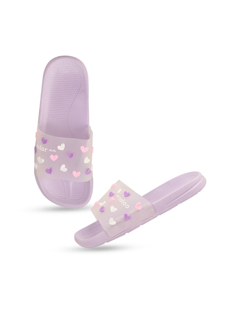 

Try Me Women Purple & White Sliders