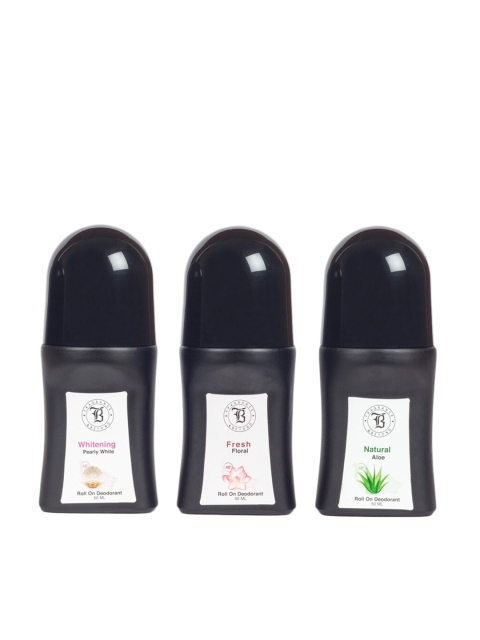

Fragrance & Beyond Pack of 3 Skin Roll-On Deodorant-50ml each, Black