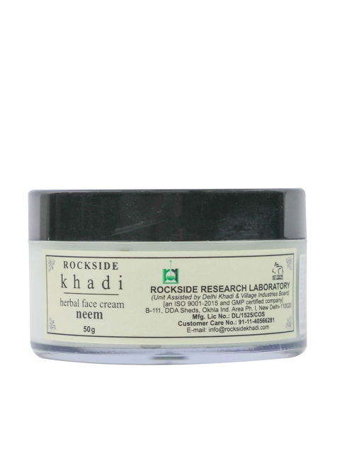 

ROCKSIDE KHADI Herbal Face Cream Neem-50g, Green