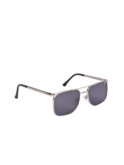 

Voyage Unisex Black Lens & Silver-Toned Wayfarer Sunglasses with UV Protected Lens