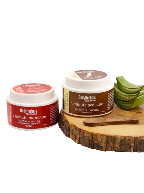 

BodyHerbals Tea Tree Oil Foot Scrub With Grape Fruit Hand Scrub, White