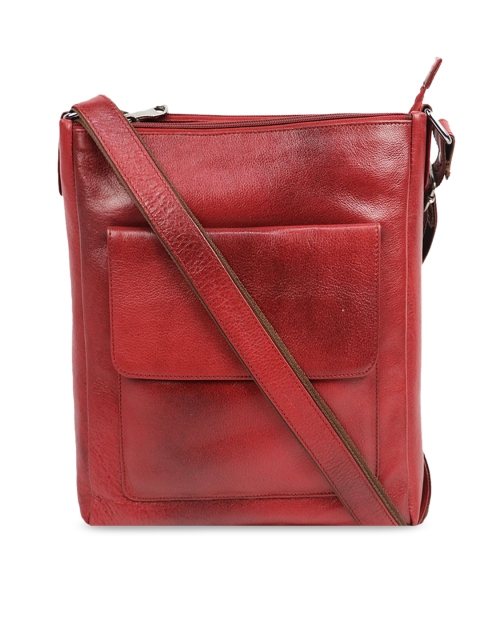 

LELYS Red Leather Shopper Sling Bag