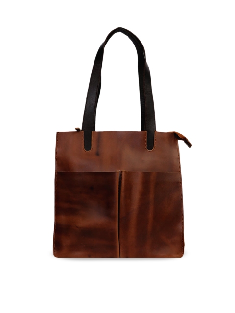 

LELYS Brown Leather Shopper Shoulder Bag