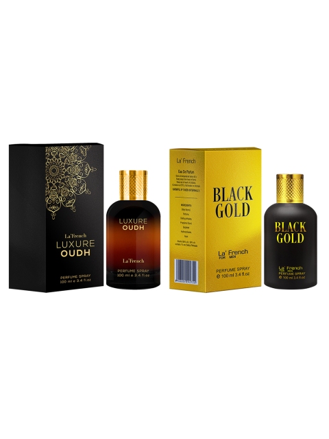 

La French Men Set Of 2 Luxure Oudh And Black Gold Perfume 100 ml, Na